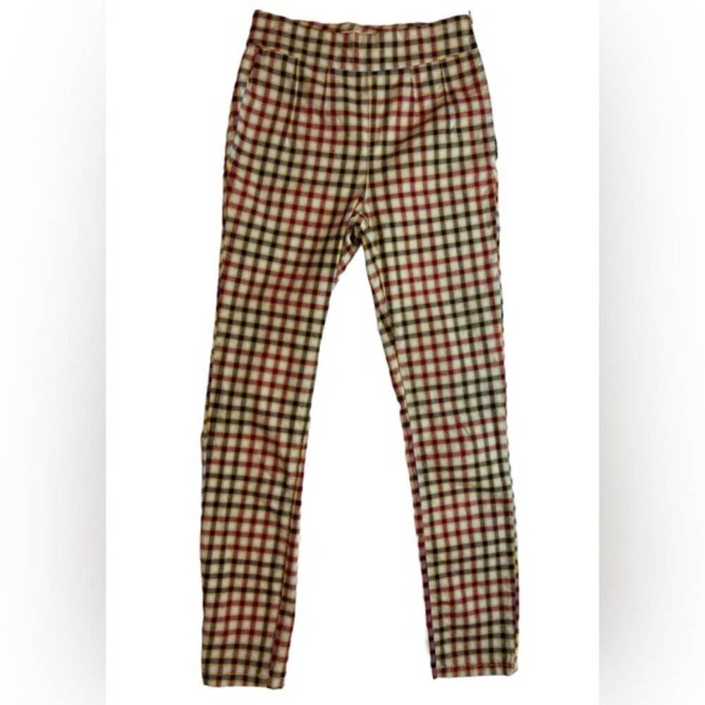 FREE PEOPLE Plaid Side Zip Closure Pants 61855-16515125 Size W25